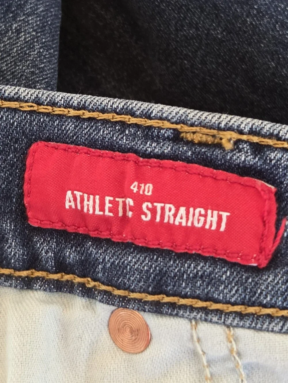 Lucky Brand 410 Athletic Straight Leg Men's 36x32 Stretch Denim Jeans